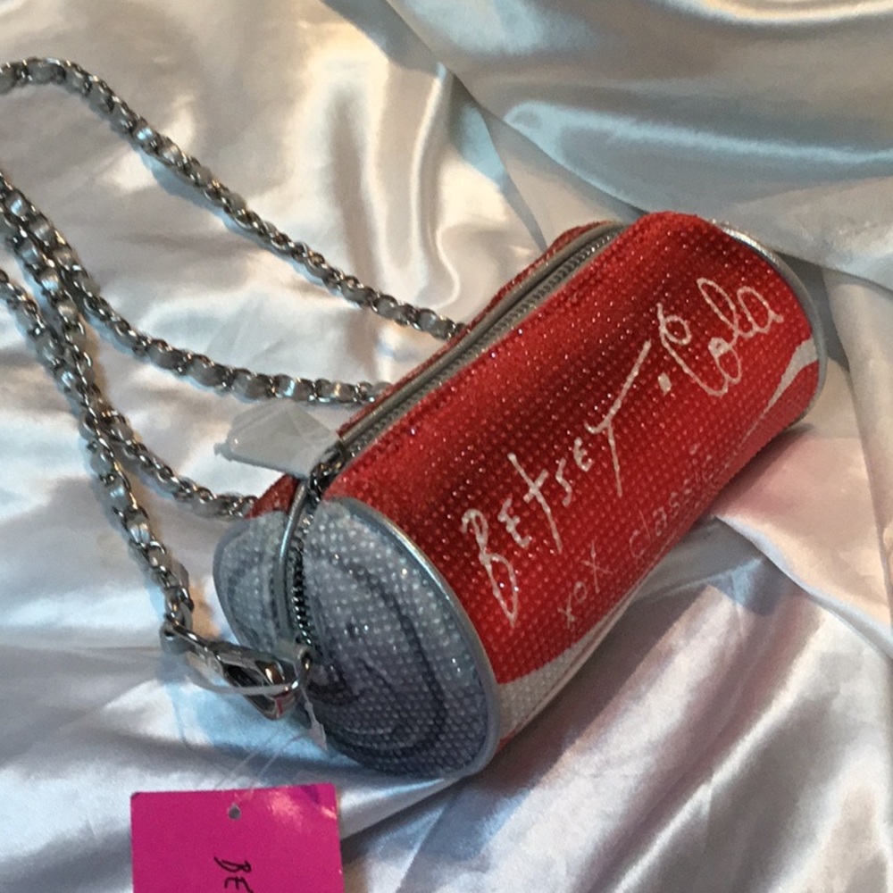 COPY - BETSEY JOHNSON KITSCH COLA RHINESTONE CROSSBODY - Picture 6 of 7